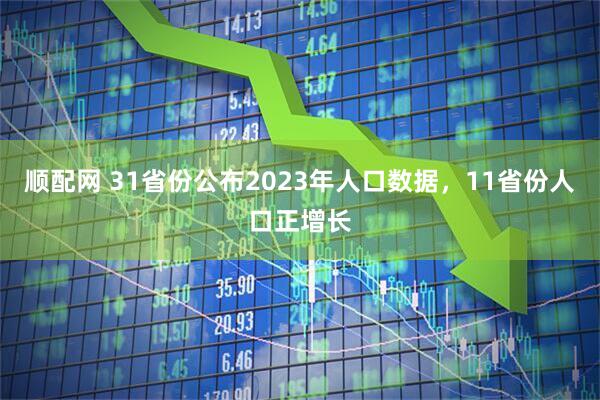顺配网 31省份公布2023年人口数据，11省份人口正增长
