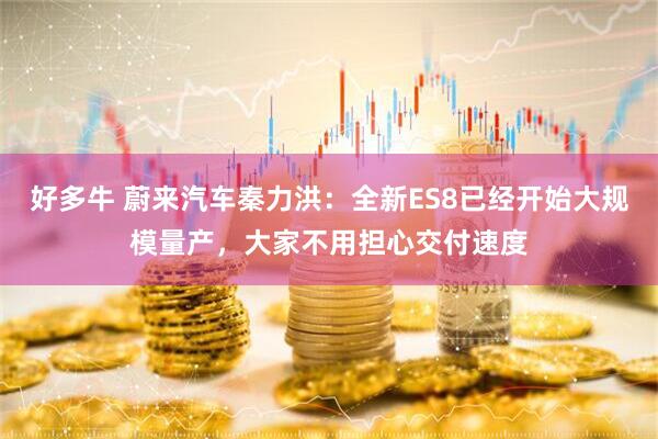 好多牛 蔚来汽车秦力洪：全新ES8已经开始大规模量产，大家不用担心交付速度